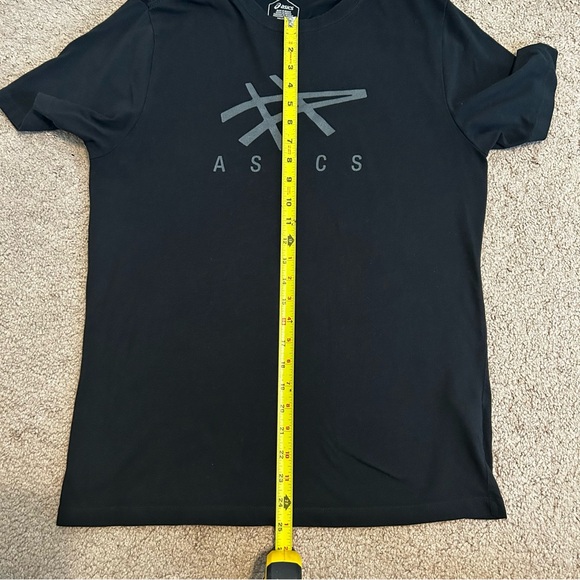 Asics Men’s Shirt Medium Black with Logo - Picture 7 of 9